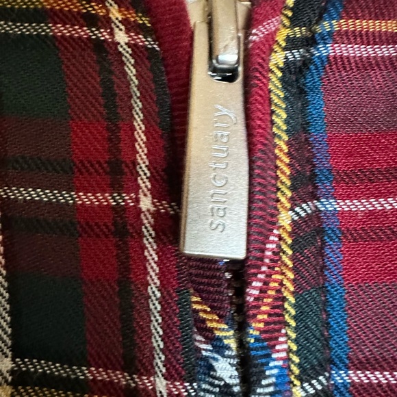 Sanctuary lined plaid zip up jacket. Size small - Picture 3 of 9